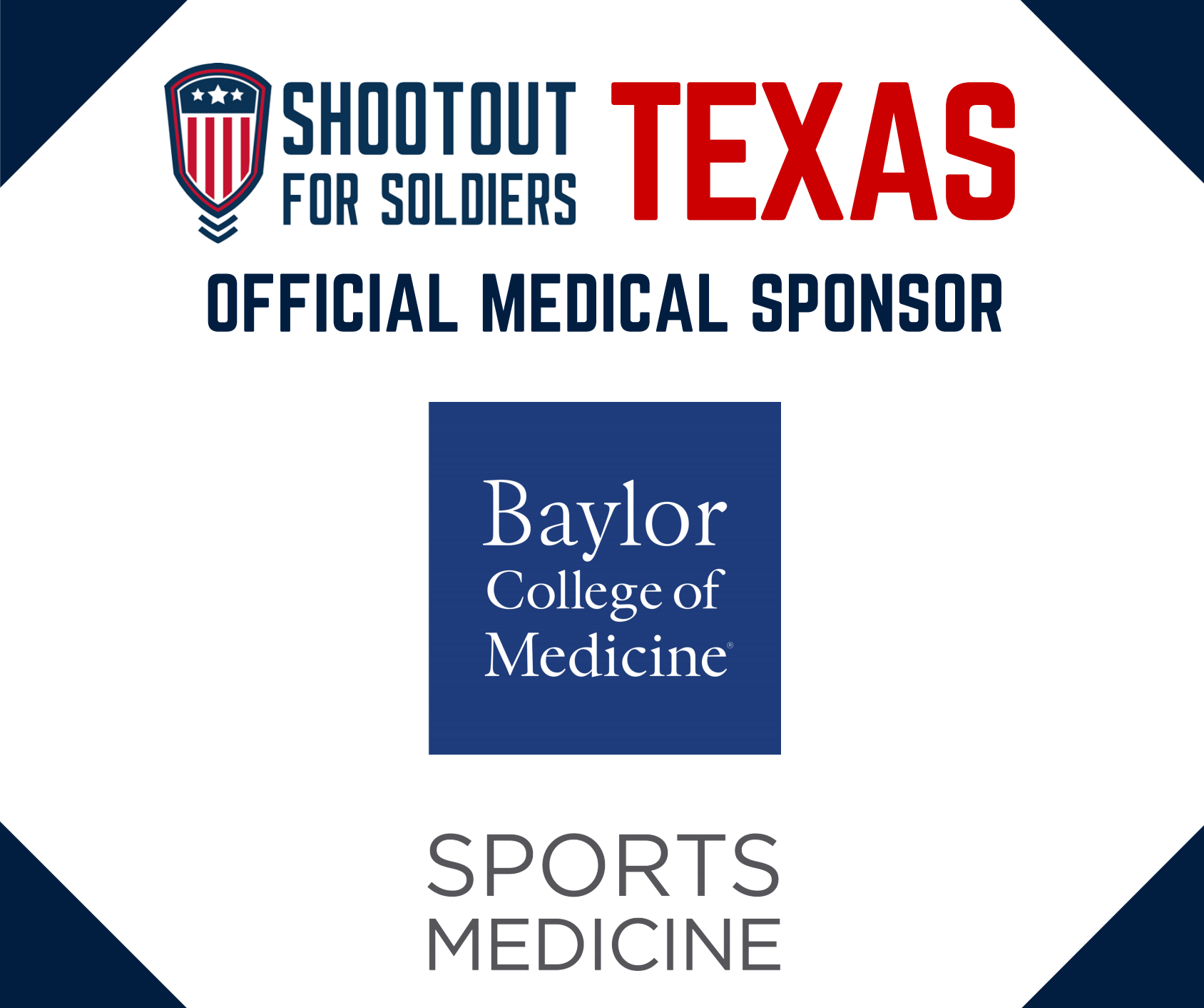 Baylor College of Medicine Named Official Medical Sponsor of SFS Texas